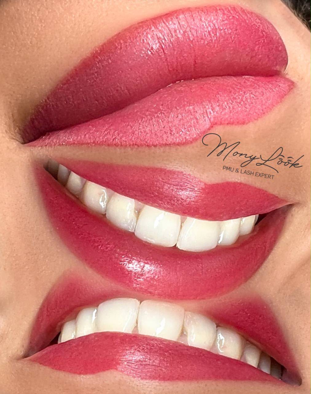 Aquarell-Lippen Resultat